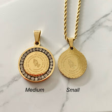 Load image into Gallery viewer, PRAYER MEDALLION NECKLACE