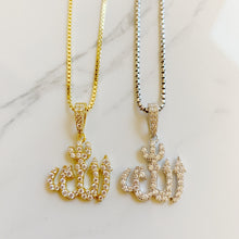 Load image into Gallery viewer, ALLAH DIAMOND NECKLACE