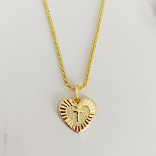 Load image into Gallery viewer, HEART INITIAL NECKLACE